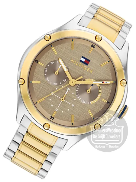 Tommy hilfiger horloge goud zilver sale