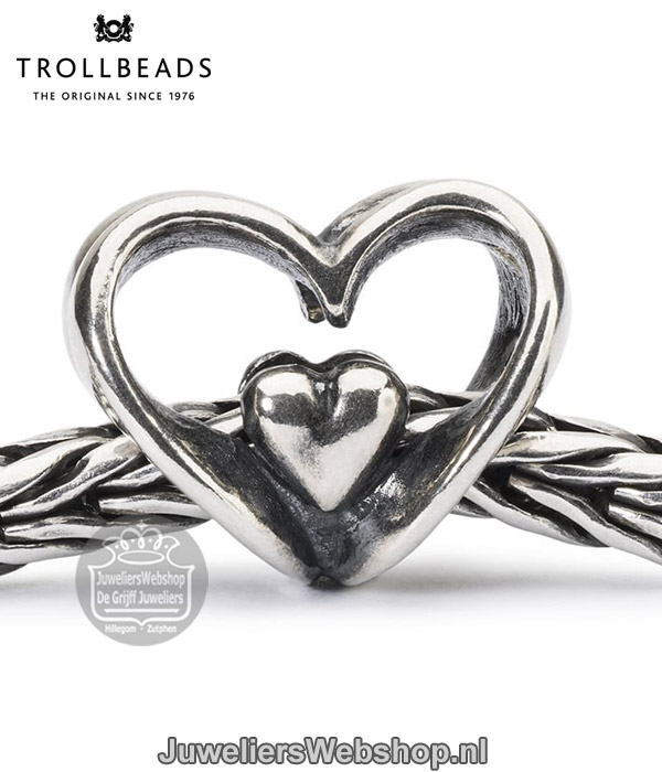 Trollbeads TAGBE-10202 open je hart kraal