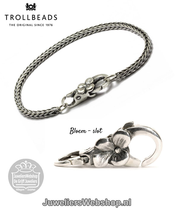 Trollbeads TAGLO-00026 Bloem slotje zilver