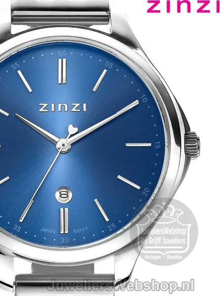 Horloge best sale zilver blauw