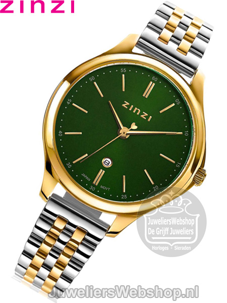 Zinzi Classy Horloge Bicolor Groen ZIW1035
