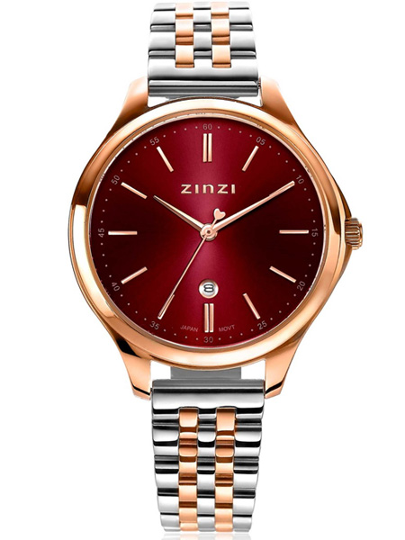 Zinzi Classy Horloge Bicolor Rose Rood ZIW1038