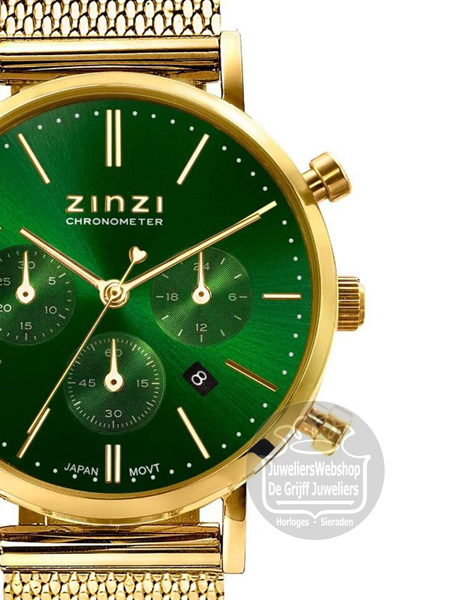 Zinzi Chrono Horloge Goud ZIW1535