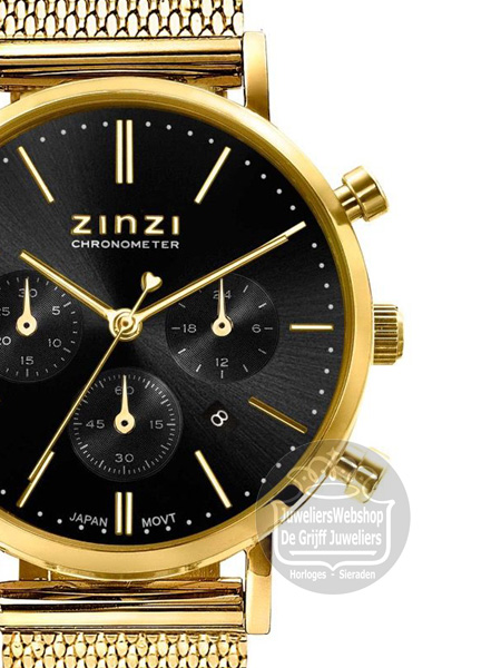 Zinzi Chrono Horloge Goud ZIW1543