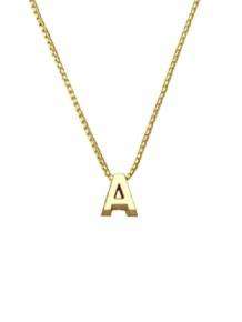 gouden initials letter A collier Joy de la Luz Yi-A