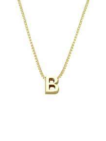 gouden initials letter B collier Joy de la Luz Yi-B