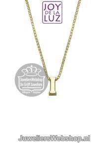 Joy de la Luz Yi-I gouden initials ketting met letter hanger I