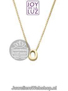 Joy de la Luz Yi-O gouden initials ketting met letter hanger O