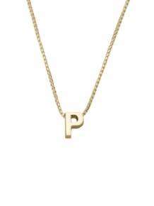 gouden initials letter P collier Joy de la Luz Yi-P