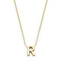 gouden initials letter R collier Joy de la Luz Yi-R