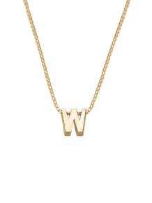 gouden initials letter W collier Joy de la Luz Yi-W