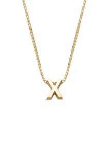 gouden initials letter X collier Joy de la Luz Yi-X