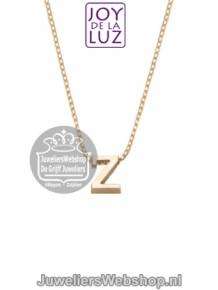 Joy de la Luz Yi-Z gouden initials ketting met letter hanger Z