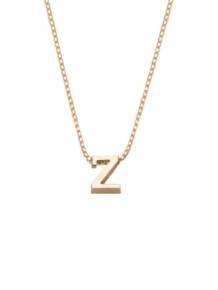 gouden initials letter Z collier Joy de la Luz Yi-Z