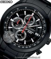 Seiko SSB179P1 horloge Chronograaf PVD Zwart