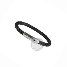 Aze Jewels Iron Single String Black Armband AZ-BL004-A-195