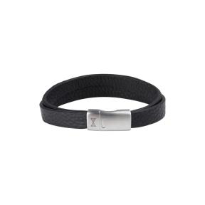 Aze Jewels Vintage Double Belt Black Armband AZ-BL013-A-195