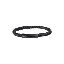 Aze Jewels Iron Single String Black-on-Black Armband AZ-BL004-C-210