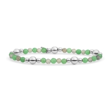 sparkling jewels Green Aventurine & Labradorite Bold Mix Armband BLK02S-G29-G18
