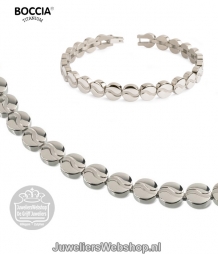 boccia 03023-01 dames armband en collier zilver titanium