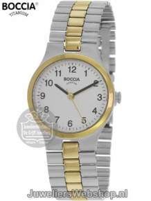 3082-05 boccia bicolor titanium dames horloge