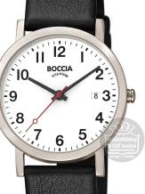 boccia 3622-03 horloge titanium stationsklok