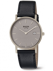 boccia 3637-01 heren horloge titanium grijs