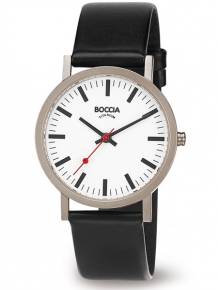 boccia 521-03 horloge titanium stationsklok