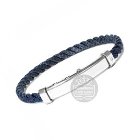 Borsari Armband Corda Staal met Diamant brcorda08