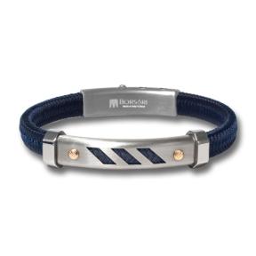 Borsari Armband Nautico Staal met goud brnautico02