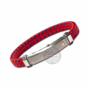 Borsari Armband Racing Staal met goud brrac11n