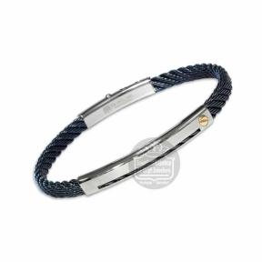 Borsari Armband Skema blauw met goud brsk18b