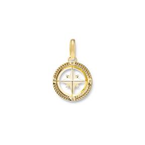 Buddha to Buddha Barbara Mini Compass Hanger verguld 059GV