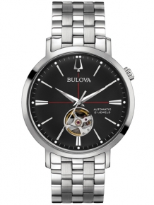 Bulova Aerojet Classic Automaat 96A199 Horloge Zwart