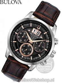 Bulova Sutton Classic 96B311 Horloge Zwart