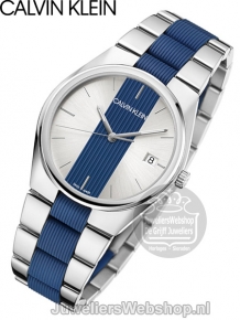 Calvin Klein Horloge Heren Contrast K9E211VX Blauw