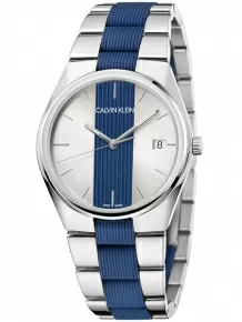 CK25200031 Klein Calvin blauw Iconic heren Horloge Mesh