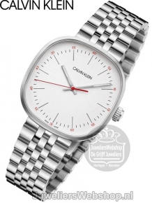 Calvin Klein Horloge Heren Squarely Wit K9Q12136