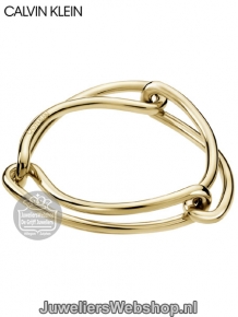 Calvin Klein Unified armband KJ9QJD10010S staal champagne goud