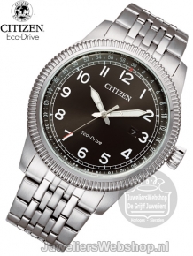 citizen eco drive sport horloge BM7480-81E zwart