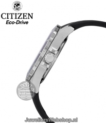 citizen sports horloge bm7459-10e staal zwart