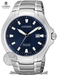 Citizen Eco Drive BM7430-89L Horloge Titanium Heren Blauw