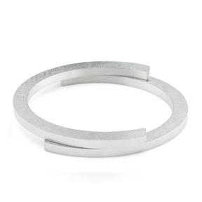 Clic armband A23 zilver mat