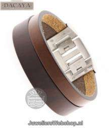 dacayatwin cam armband F120220 d.brown-tobacco 20mm
