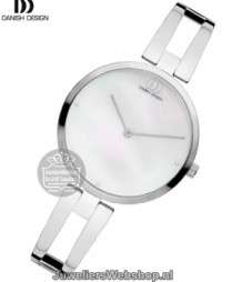 danish design iv62q1208 dames horloge zilverkleurig