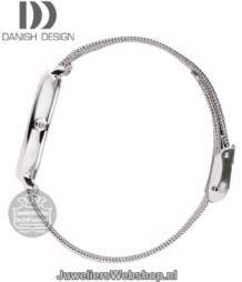 danish design iv69q1218 dames horloge staal zilverkleurig