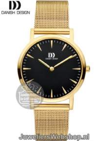 danish design iv06q1235 horloge dames goud