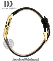 danish design iv19q1251 dames horloge goudkleurige kast