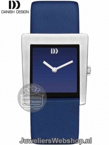 Danish Design dames horloge IV22Q1257 dames staal blauwe leren band