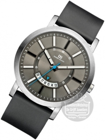 danish design 1046 herenhorloge edelstaal zilver